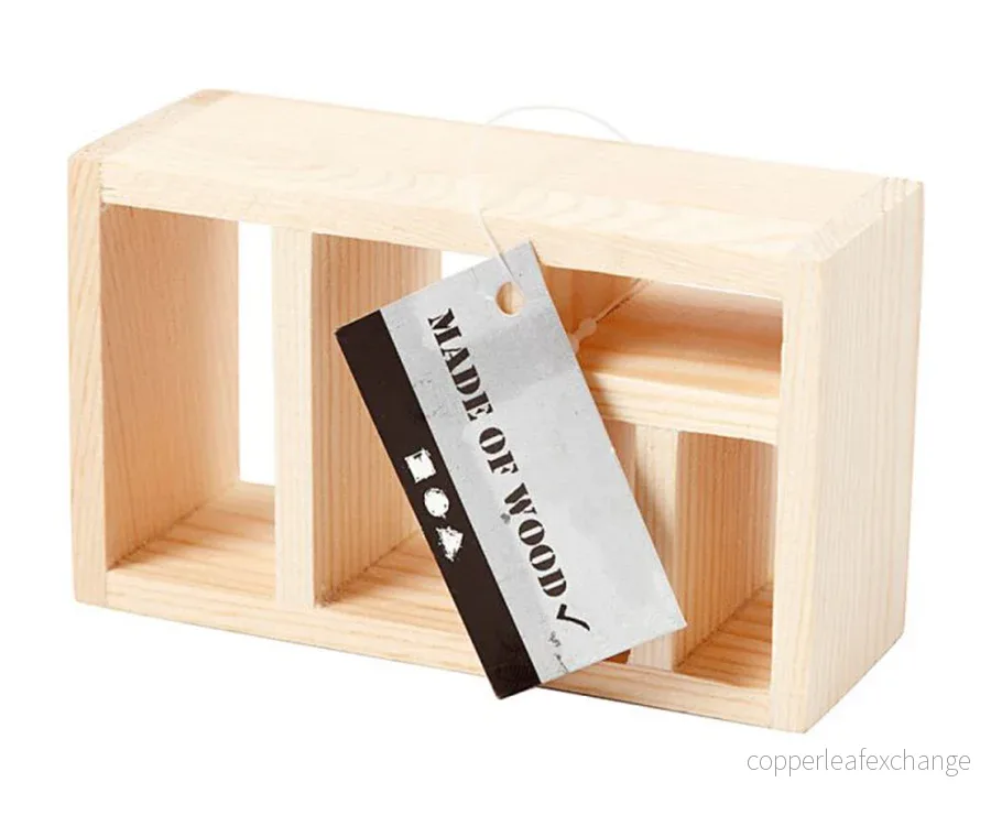 Miniatyr – Hylla i trä, skåp för dockhus - Bild 3