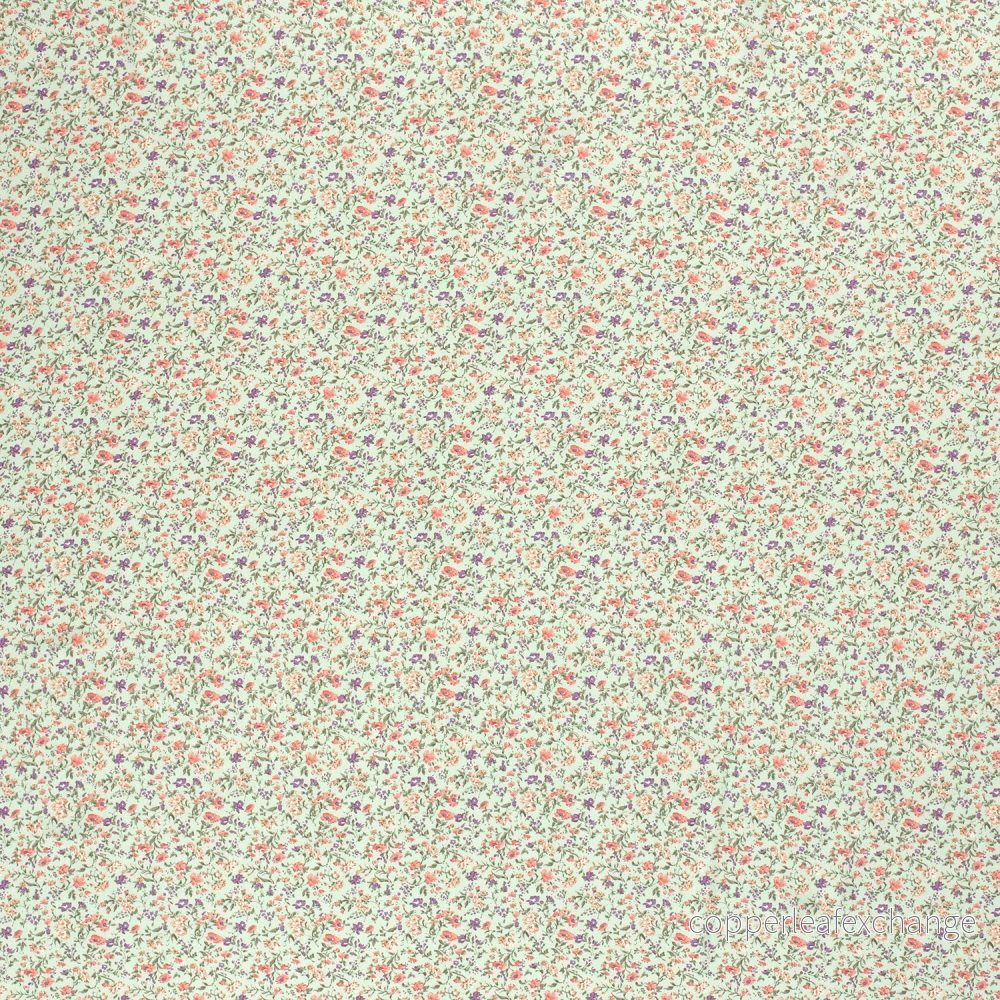 Patterned Viscose - Poplin - Small floral - Mint - Bild 2