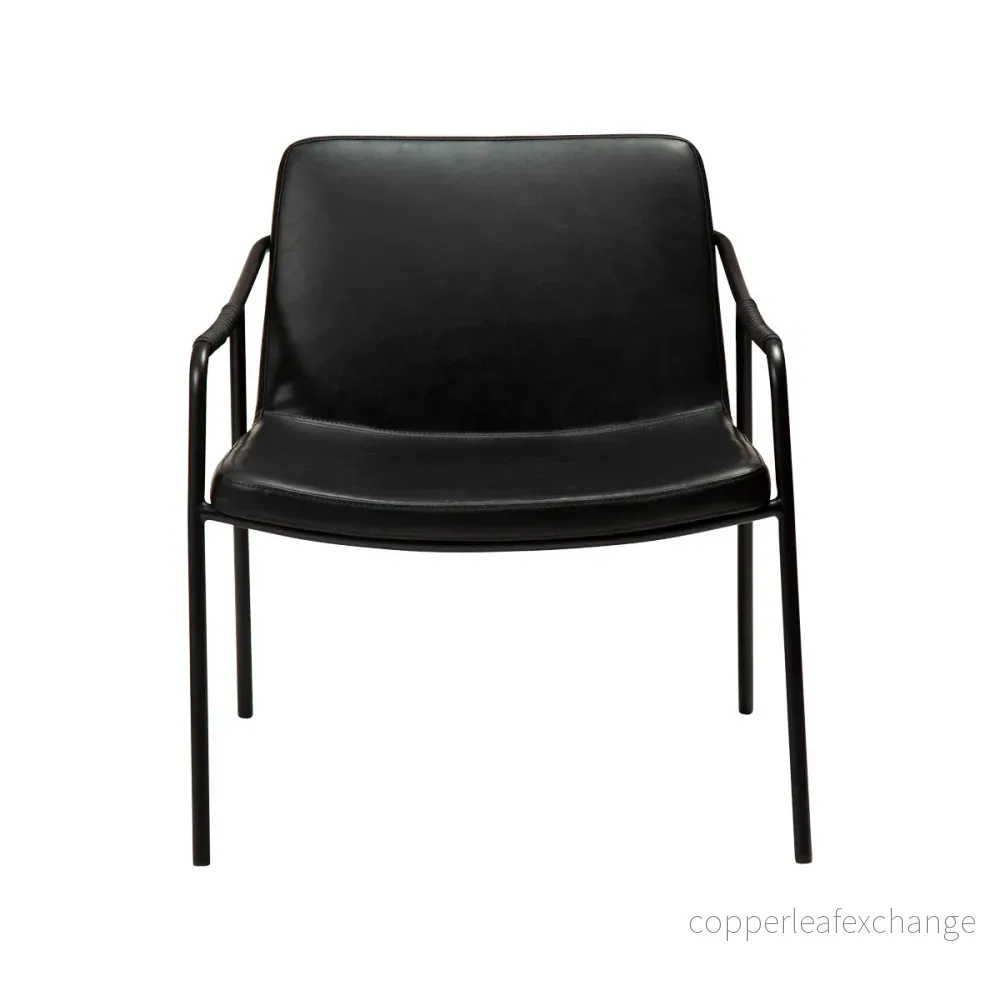 Loungestol Boto, Svart konstläder - Bild 2