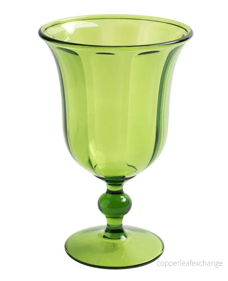 Caspari Akryl Utsvängd Vattenglas - Elegant Kristallklar Design - Bild 2