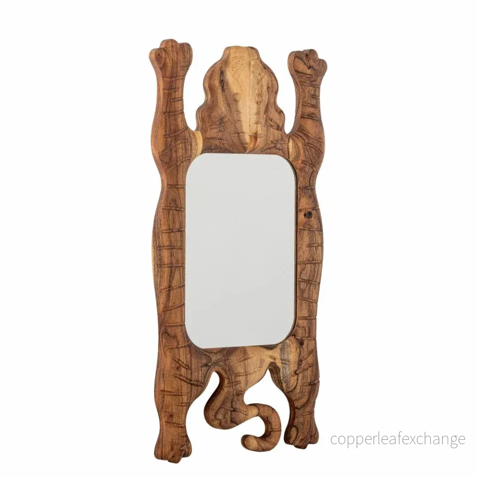 Marga Wall Mirror, Brown, Acacia ( skickas ej)