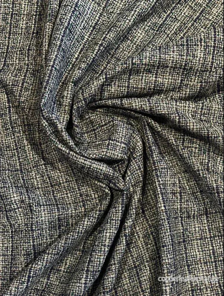 Deadstock – Wool – Check – Blue – Gray – Green – DY7