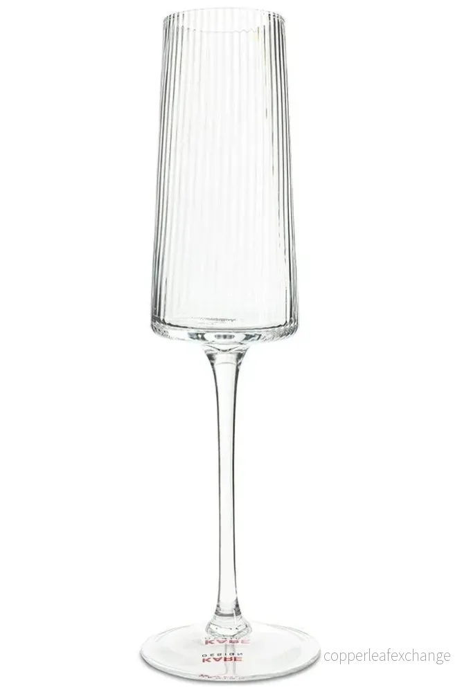 Champagneglas KARE DESIGN – RIFFLE, 215 ml, transparent