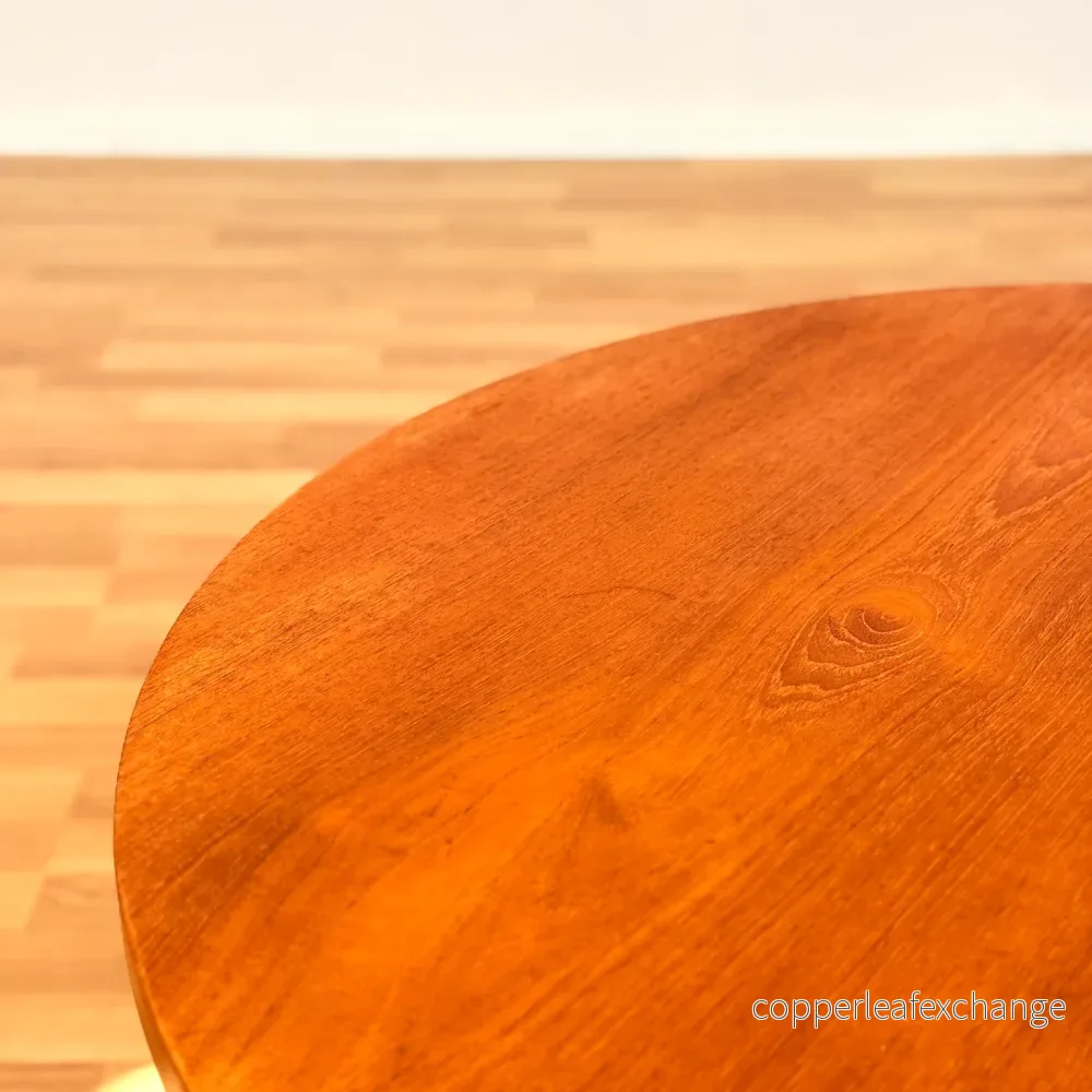 Dansk runt soffbord i teak - Bild 3
