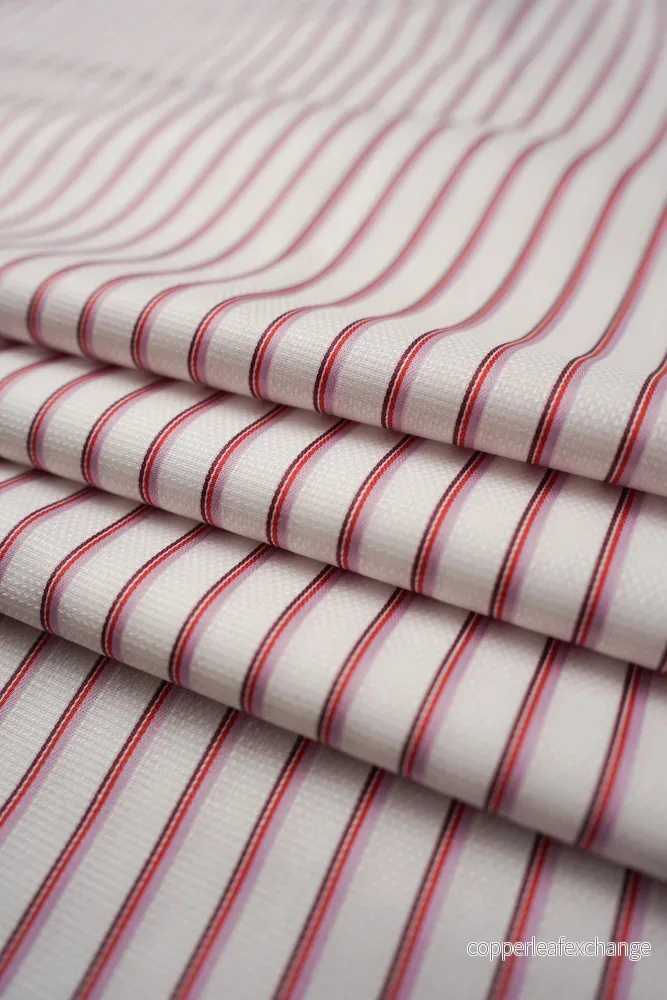 Deadstock – Shirt Fabric – Cotton – Stripe – Purple, Red – DS220 Deadstock – Shirt Fabric – Cotton – Stripe – Purple, Red – DS220