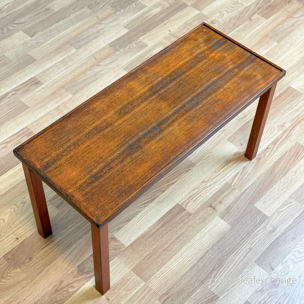 Svenskt sidobord / hallbänk i teak - Bild 2