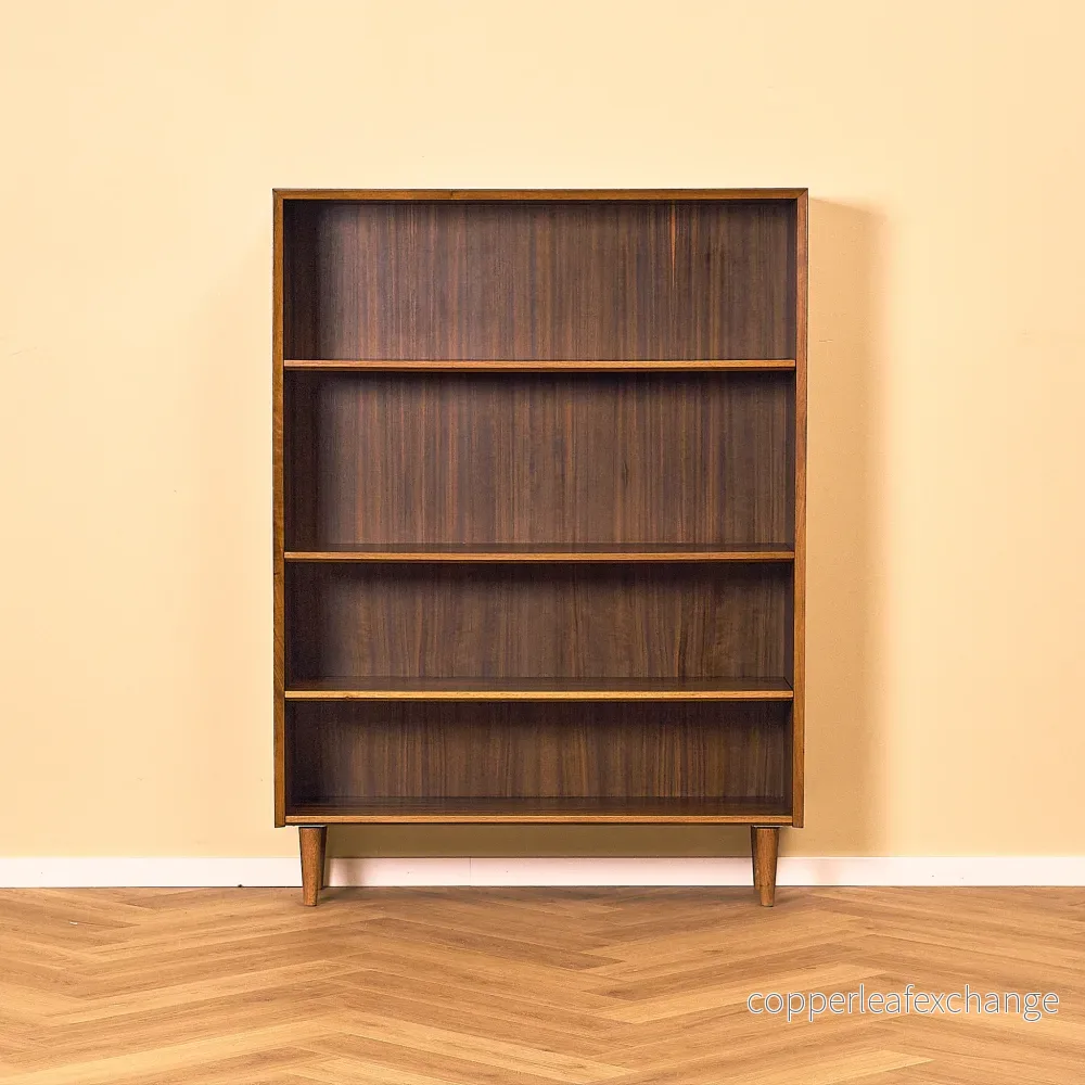 Walnut Bookshelf by B. Fridhagen for Bodafors