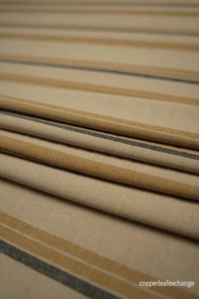 Patterned – Curtain – Interior – 280 cm wide – Ocher, navy blue, beige – Positano – 5
