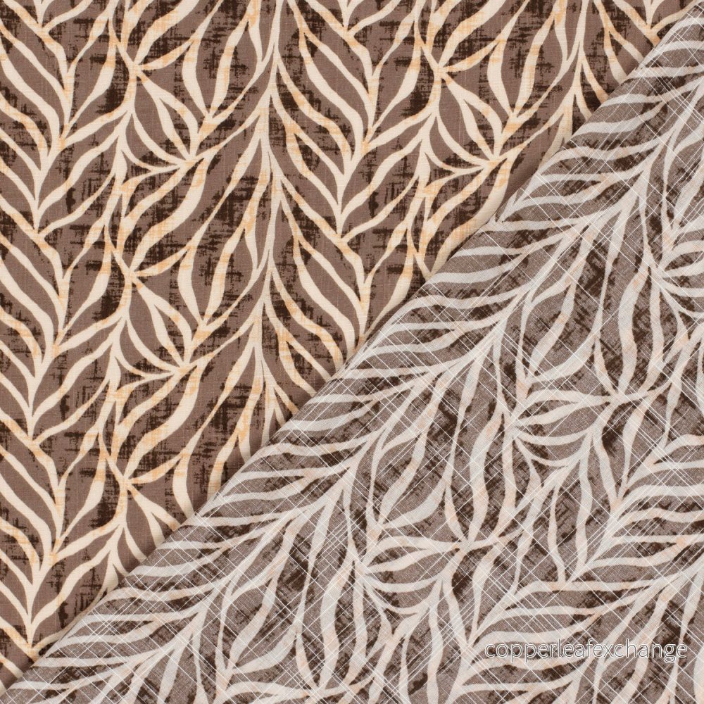 Patterned - Cotton - Viscose - Organza Pattern - Brown - 054 - Bild 2