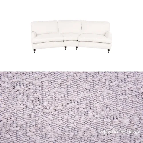 Klädsel till soffa Englesson Howard 4-sits svängd Tyg Ascot bouclé