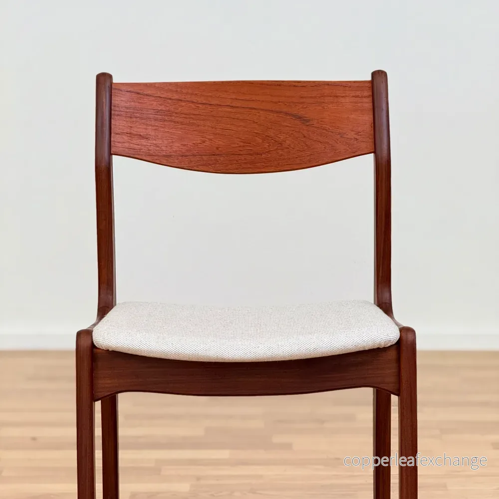 Set med 8 stolar i teak, 1950-60-tal, Danmark - Bild 3