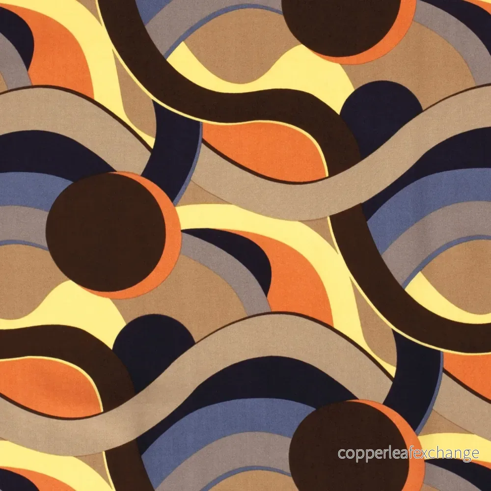 Viscose Poplin Abstract Indigo - Bild 2