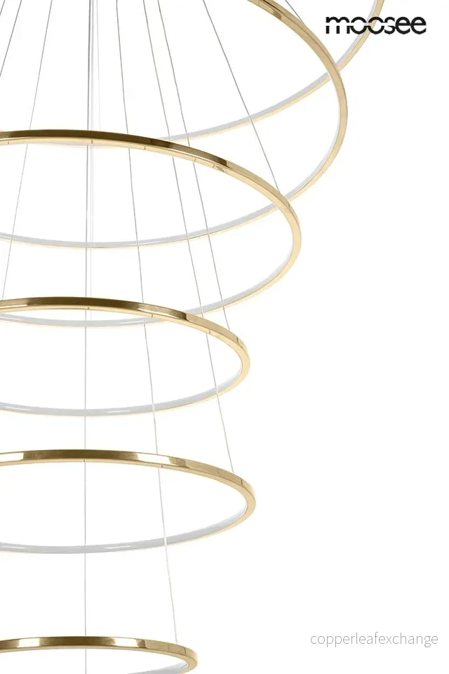 Taklampa MOOSEE - RING SLIM XL, guld - Bild 3