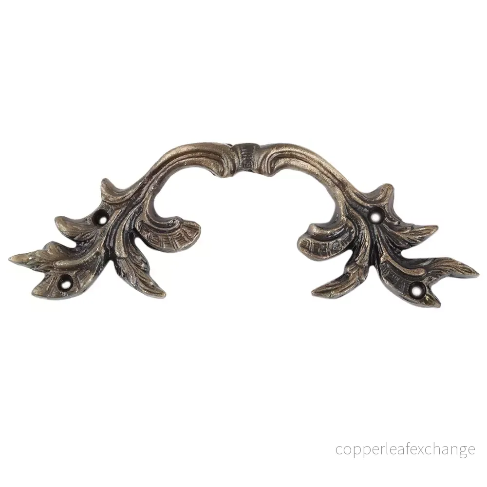 Brons antik grenknopp - metallhandtag - Bild 3