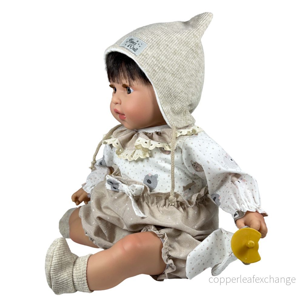 Noa Brunette handgjord docka – 45 cm - Bild 2