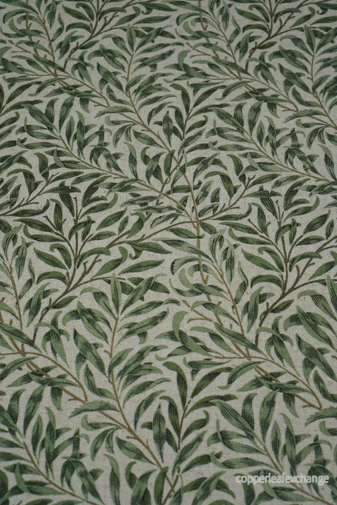 Jugend Patterned Furniture Fabric, Curtain Fabric – Cotton, Linen – Green