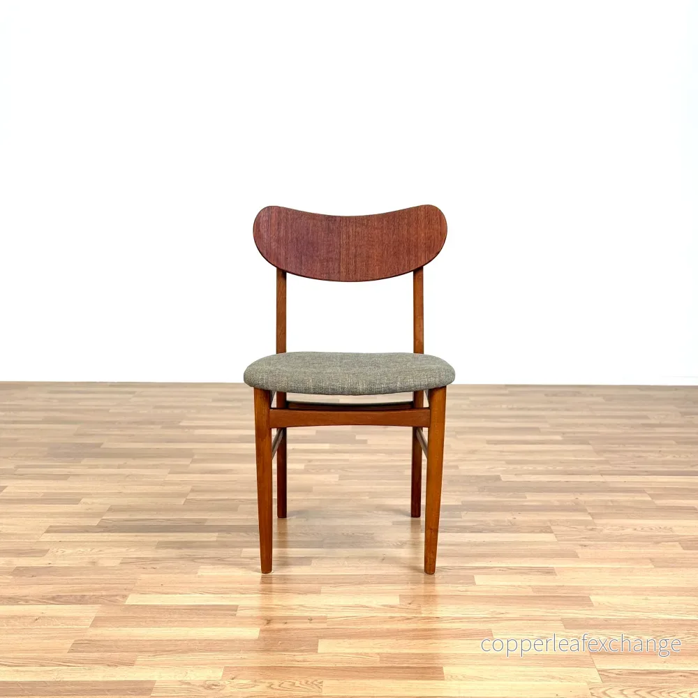 Set om 4 matstolar i teak och bok, 1950-60-tal, Danmark - Bild 3