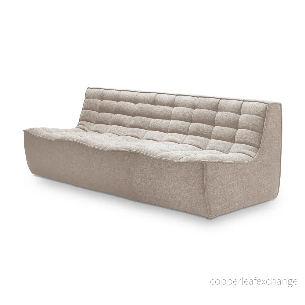 Soffa N701 3-sits, Beige - Bild 2