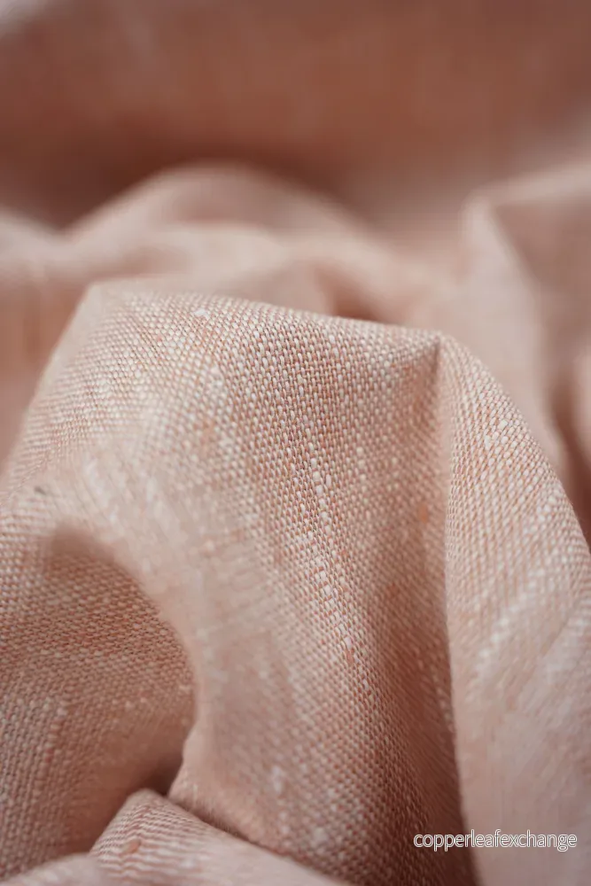 Linen fabric - texture - Old pink - Heathered - 19 - Bild 3