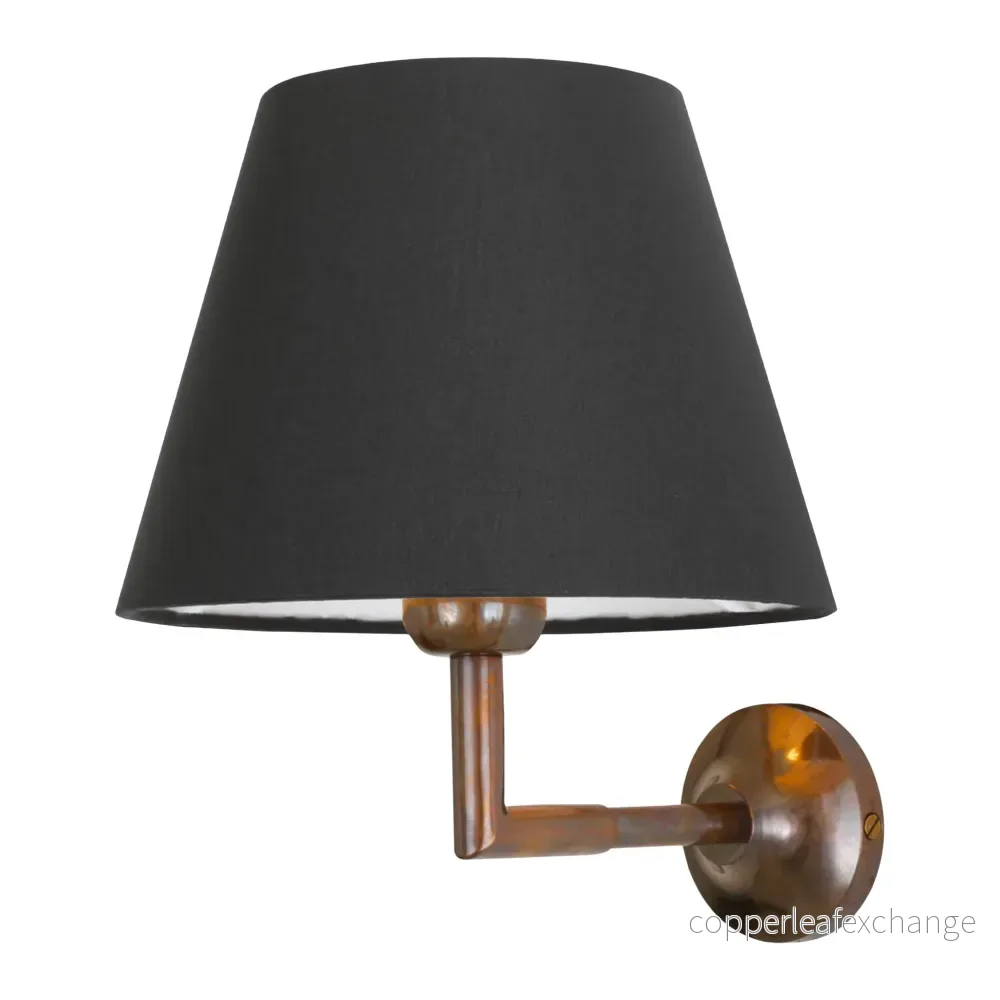 KILKEE - Modern Brass Wall Light with Fabric Shade - Bild 3