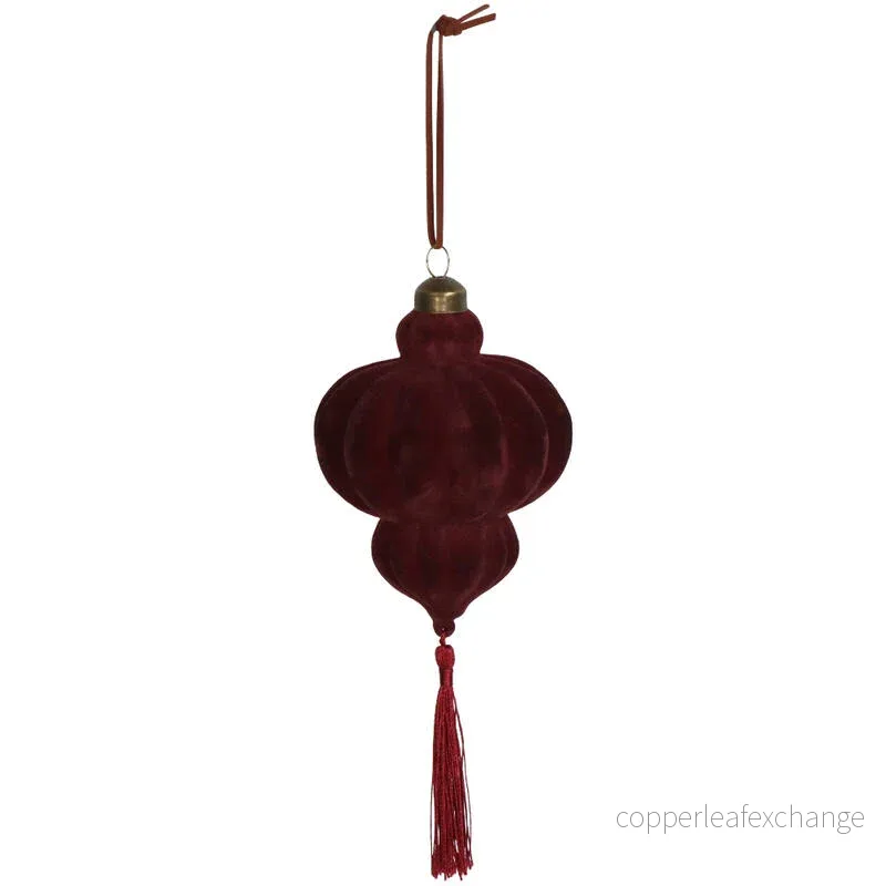 Julgransdekor VELVET ROUGE TASSEL (15cm)