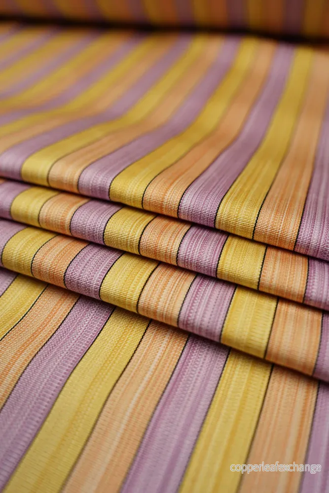 Vintage – Interior – Cotton – Stripes – Purple, Yellow, Orange – V5 Vintage – Interior – Cotton – Stripes – Purple, Yellow, Orange – V5