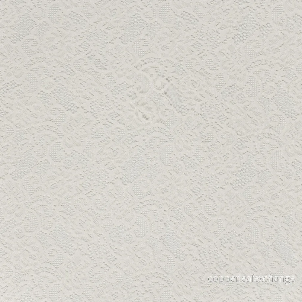 Lace – Chenille – Fringe – White