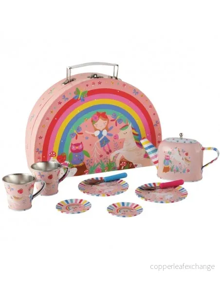 Teservis för barn i väska – Rainbow Fairy