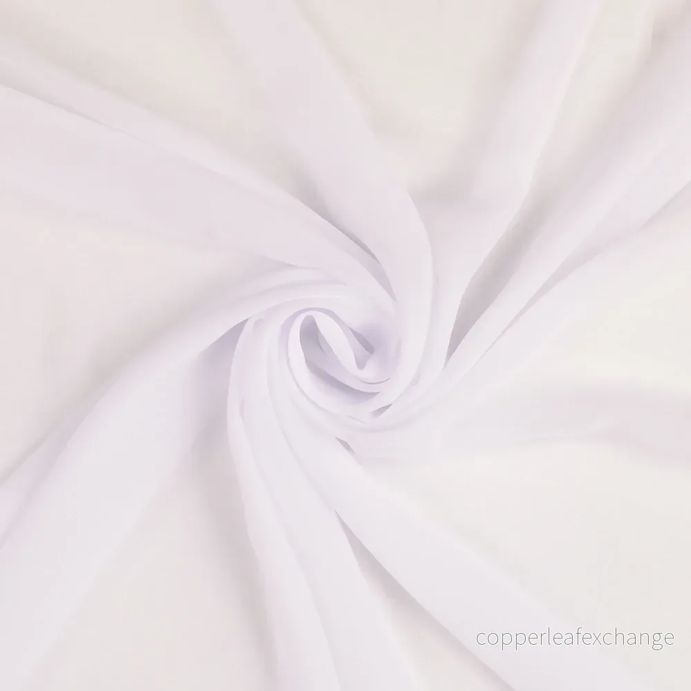 Chiffon – Polyester – Matt – White – 5003 Chiffon – Polyester – Matt – White – 5003