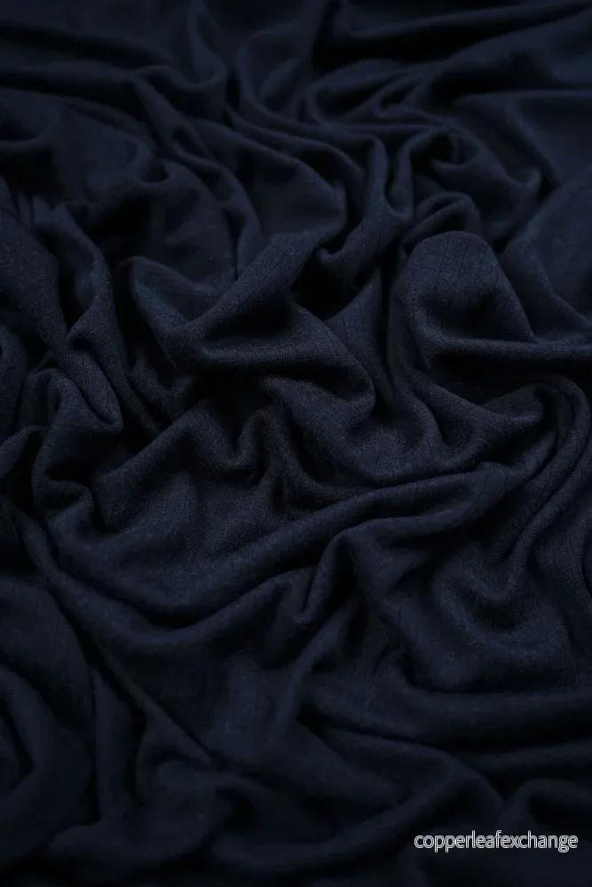Deadstock – Merino wool – Silk – Jersey – Ribbed – Navy blue – DT16 Deadstock – Merino wool – Silk – Jersey – Ribbed – Navy blue – DT16