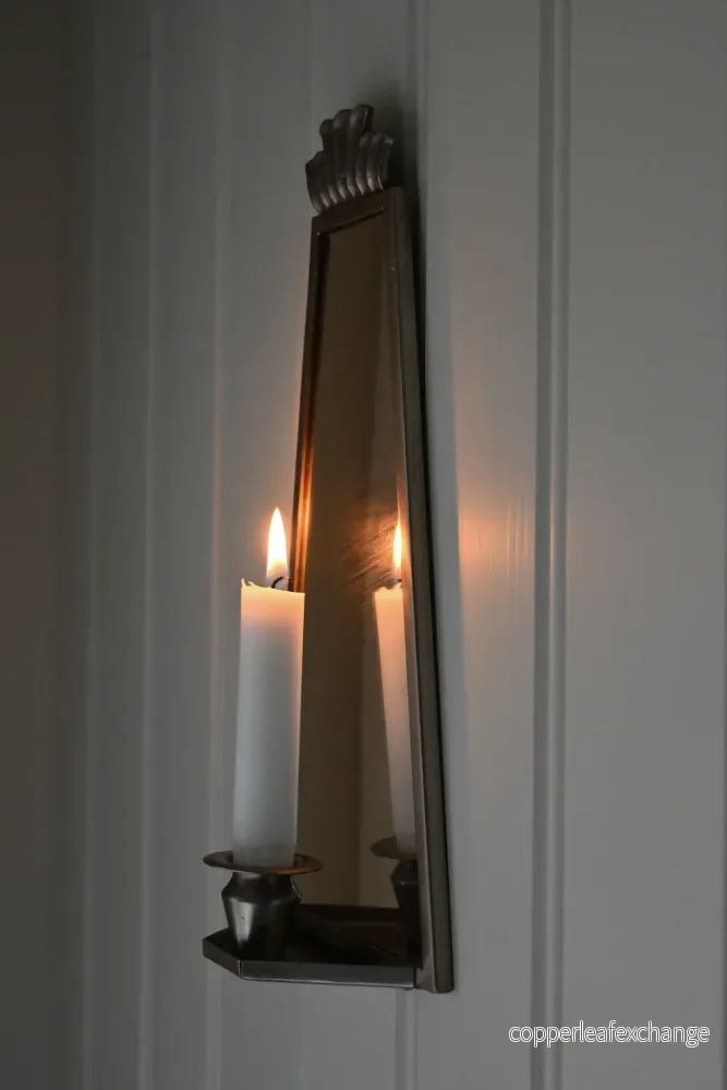 Väggljusstake Tenn/Glas - Bild 2
