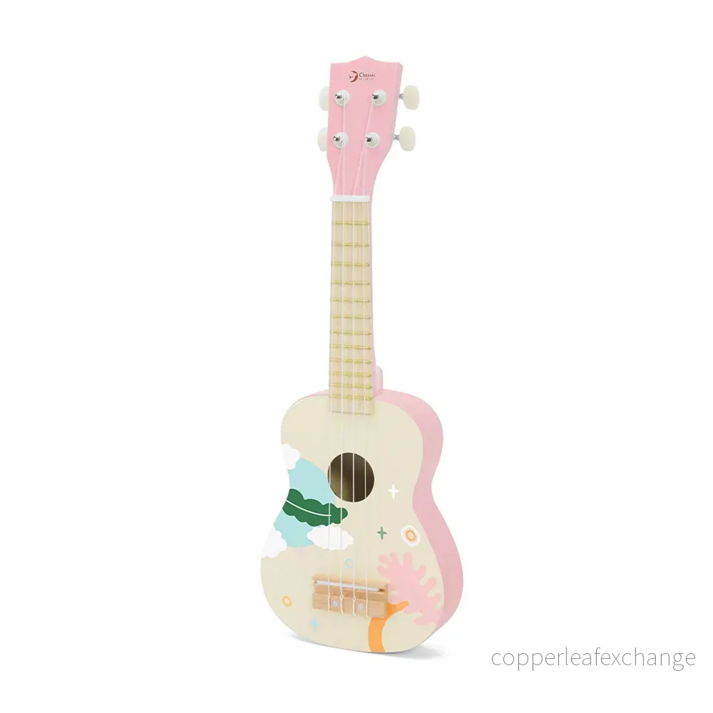 Ukulele Iris rosa i trä – 53 cm