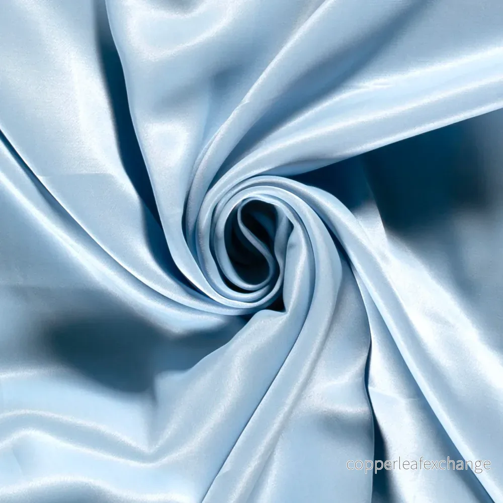 Viscose – Satin – Beautiful fall – Luster – Baby blue – 003