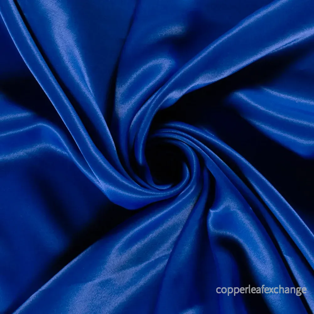 Viscose - Satin - Beautiful fall - Luster - Cobalt - 005