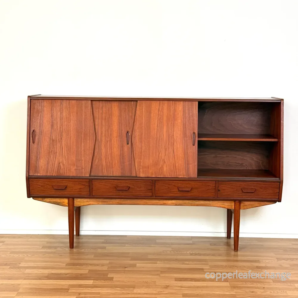 Dansk högskåp i teak - Bild 3