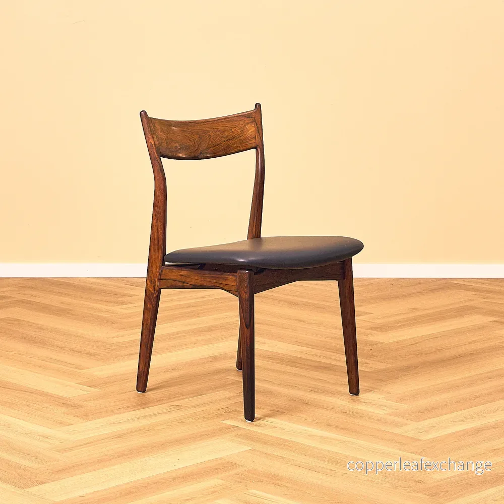 Danish set of 6 dining chairs in Santos rosewood by H. P. Hansen for Randers Møbelfabrik - Bild 2
