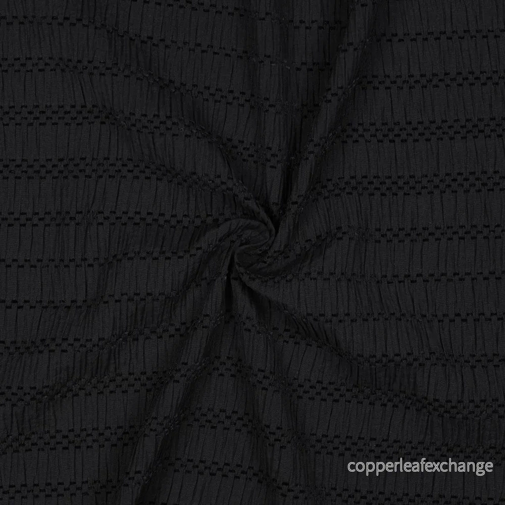 Viscose - Chenille - Jacquard - Woven texture - Black - 001 - Bild 2