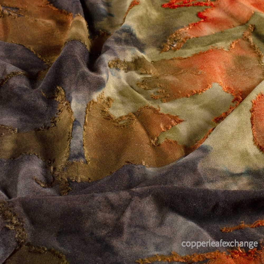 Burnout Jacquard - Tie Dye - Abstract - Khaki - 29/027 - Bild 2