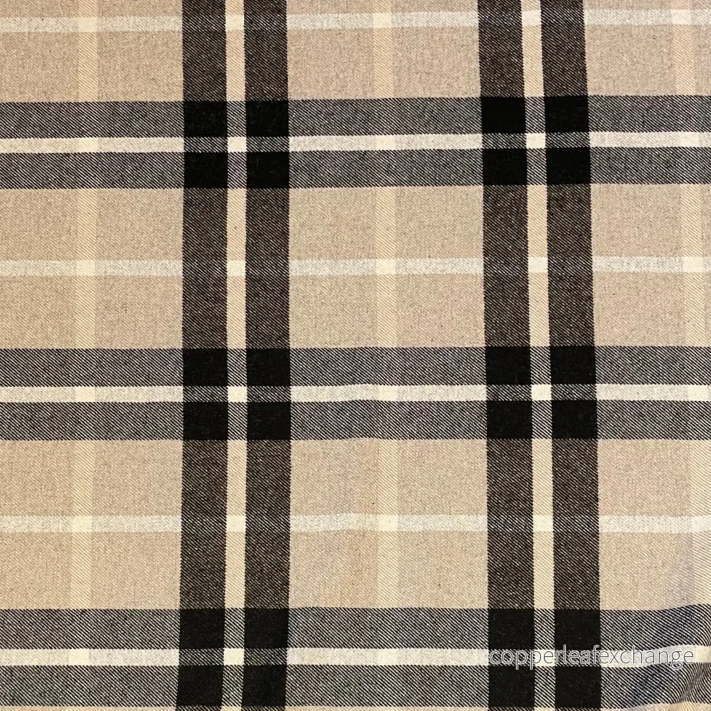 Deadstock – Wool – Beige – Large Check – DY43