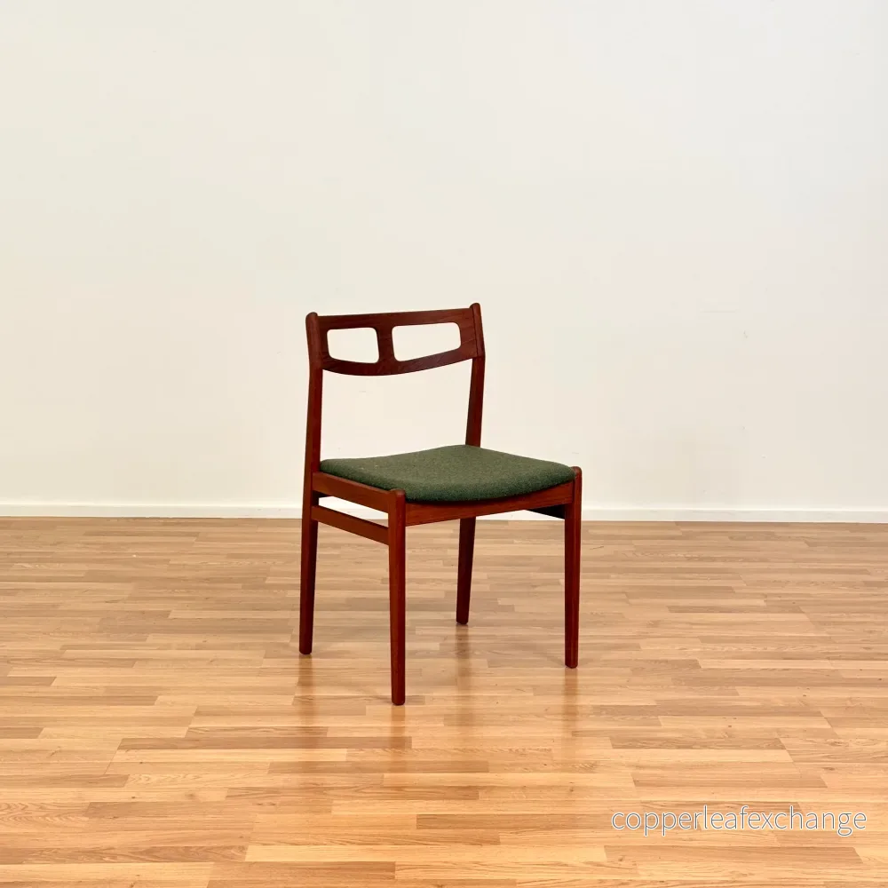 Set om 4 matstolar i massiv teak, 1950-60-tal, Danmark - Bild 2