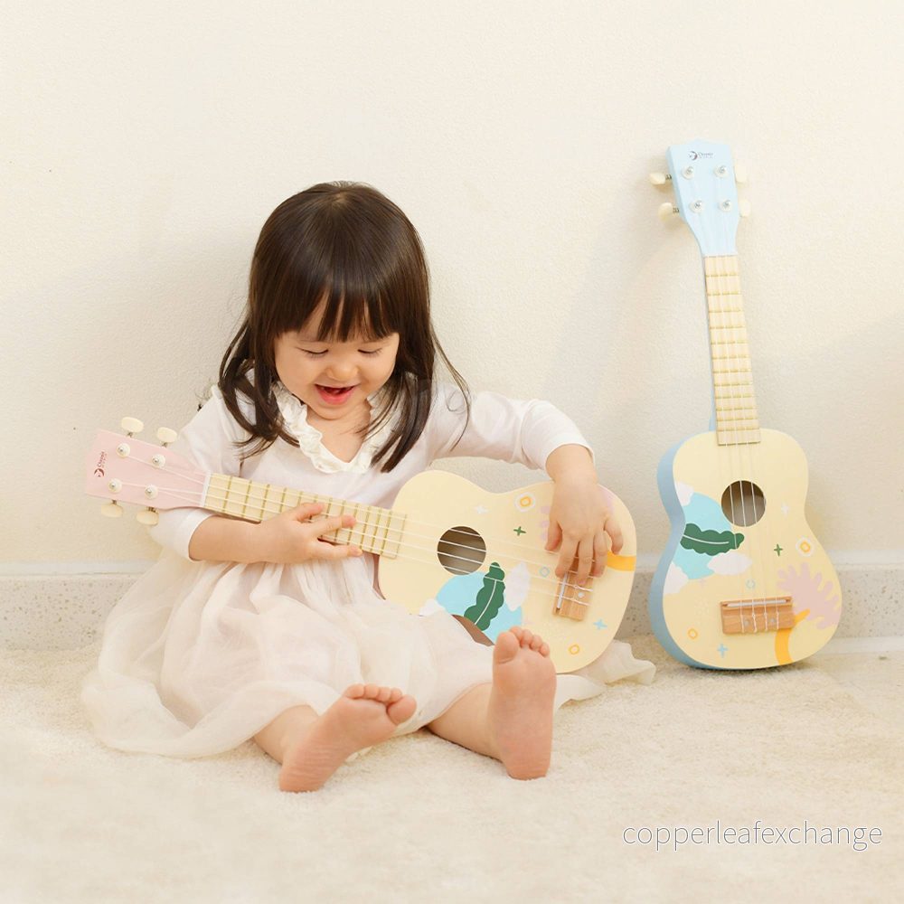 Ukulele Iris rosa i trä – 53 cm - Bild 3
