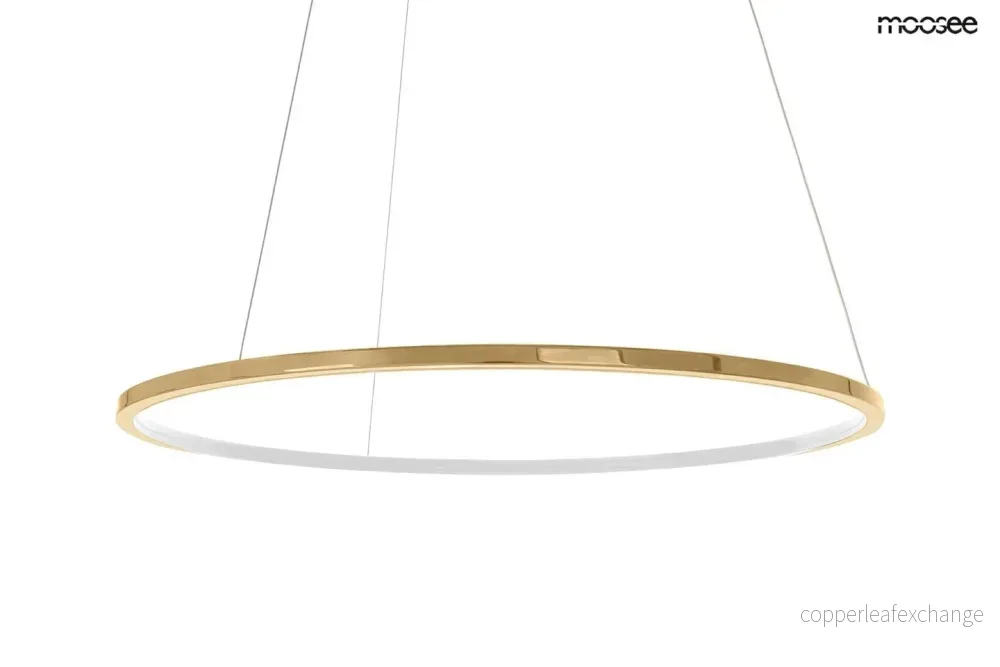 Taklampa MOOSEE - RING SLIM 100, guld