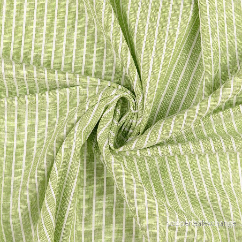 Striped – Linen, Cotton – Fern – 5033