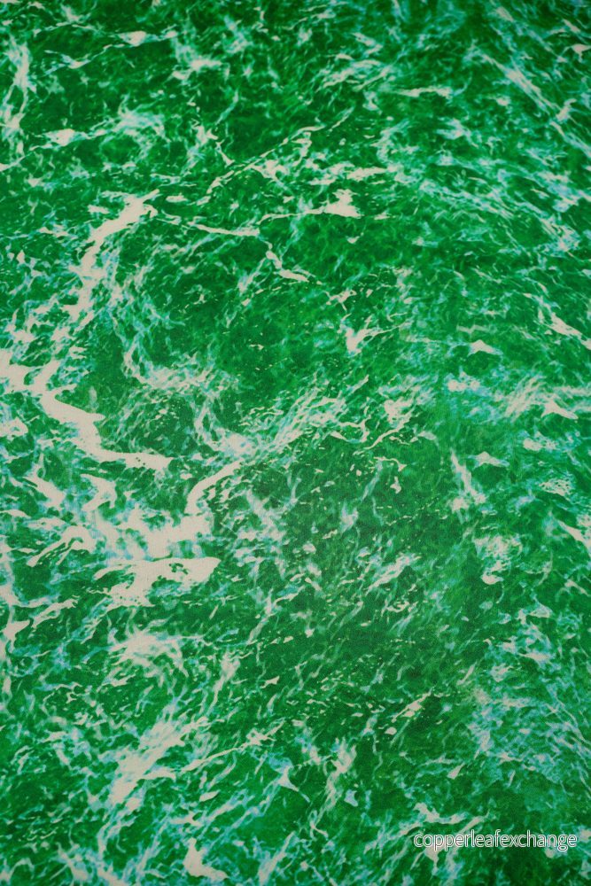 Made by Gårda Textil – Silk – Crêpe Satin – Marble Ocean – Emerald Made by Gårda Textil – Silk – Crêpe Satin – Marble Ocean – Emerald