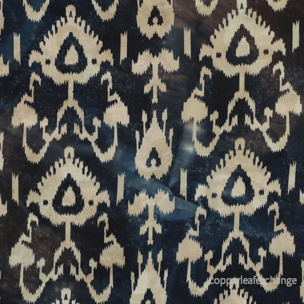 Patterned – Cotton – Batik – Abstract – Navy blue – 61.002 Patterned – Cotton – Batik – Abstract – Navy blue – 61.002