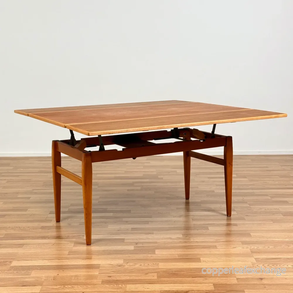 Utdragbart soffbord i teak från Emmaboda Möbelfabrik, 1950-60-tal, Sverige - Bild 3