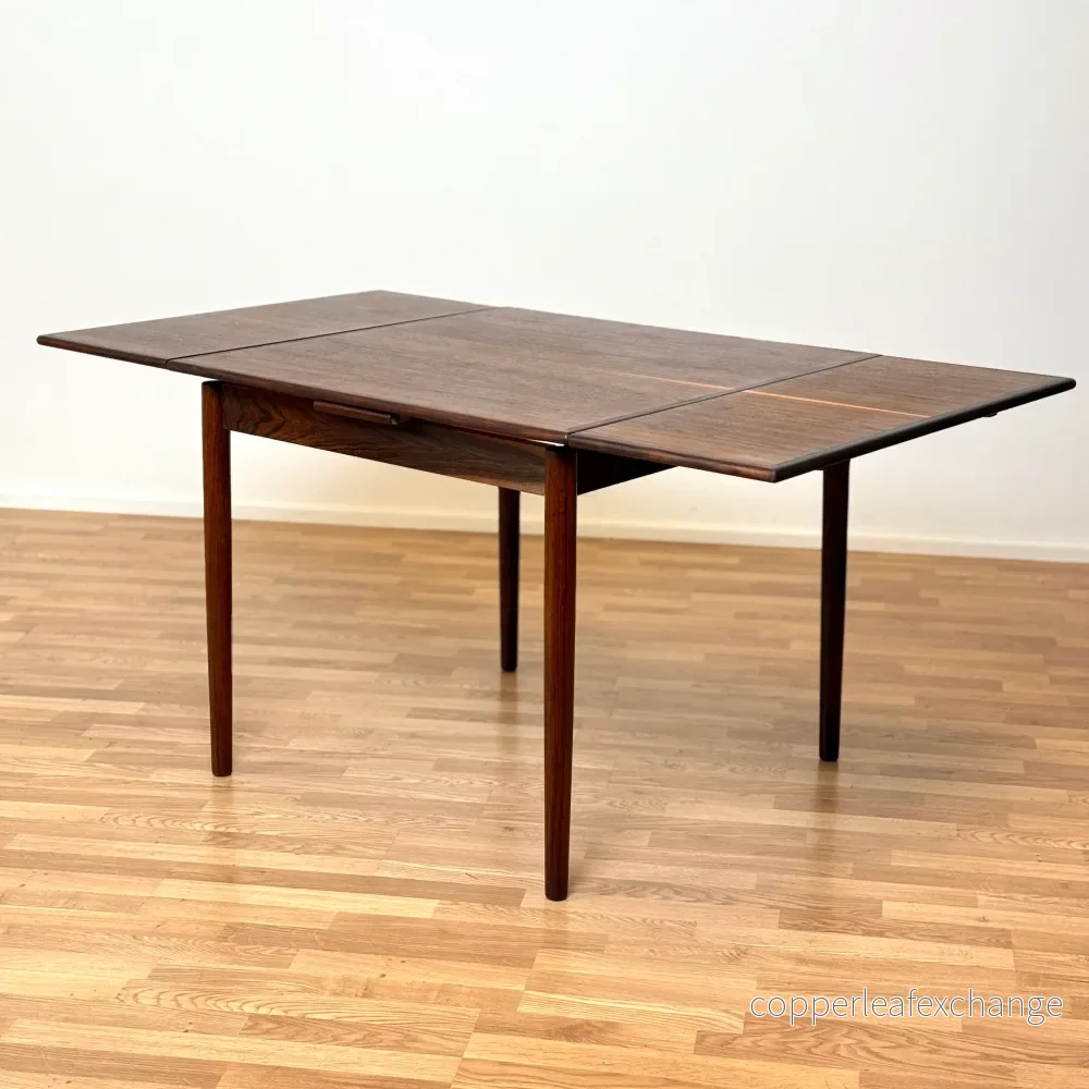 Matbord med förlängningar i santosrosenträ, AR Möbler, 1950-60-tal, Danmark - Bild 2