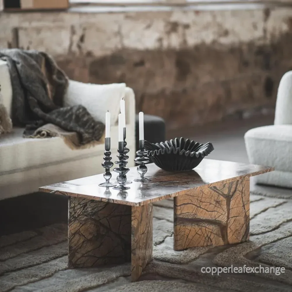 Soffbord Sayla, Rainforest Brown Marmor - Bild 2
