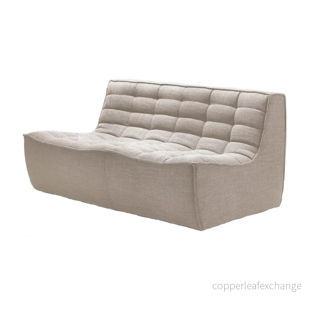 Soffa N701 2-sits, Beige - Bild 2