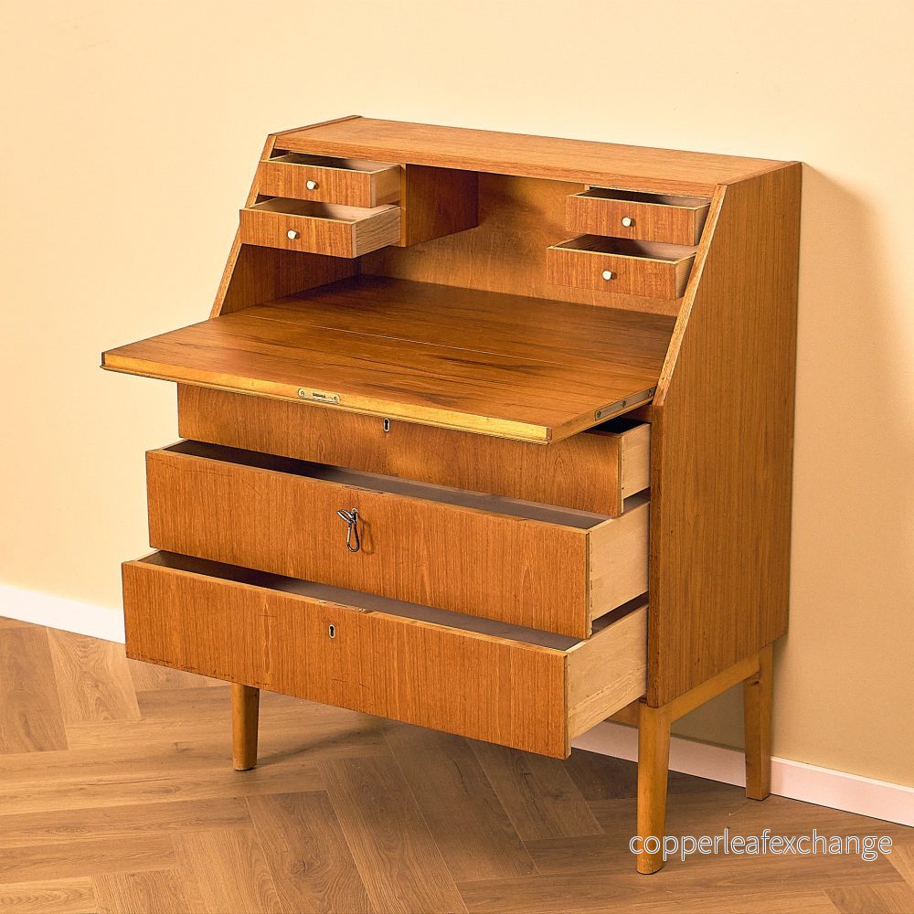 Teak Secretary Writing Desk - Bild 3